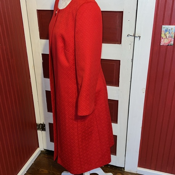 John Meyer Classy Elegant Red Dressy Suit Jacket Textured Women’s Size 10 - Picture 3 of 8